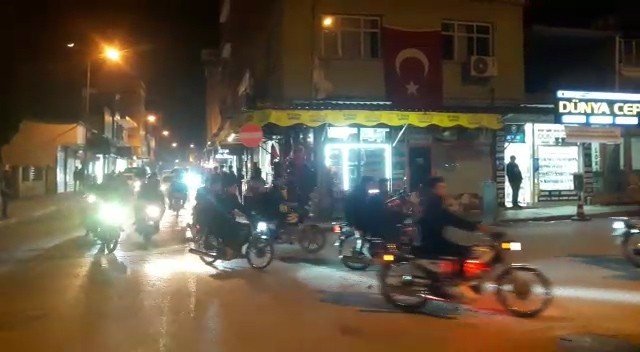 İslahiye’de İdlib şehitleri için destek gösterisi