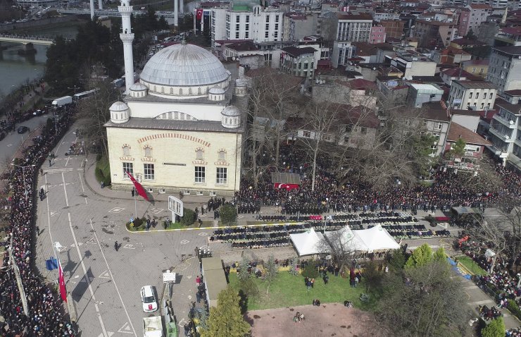 İdlib şehidi Eyüp Gülaştı Samsun'da son yolculuğuna uğurlandı
