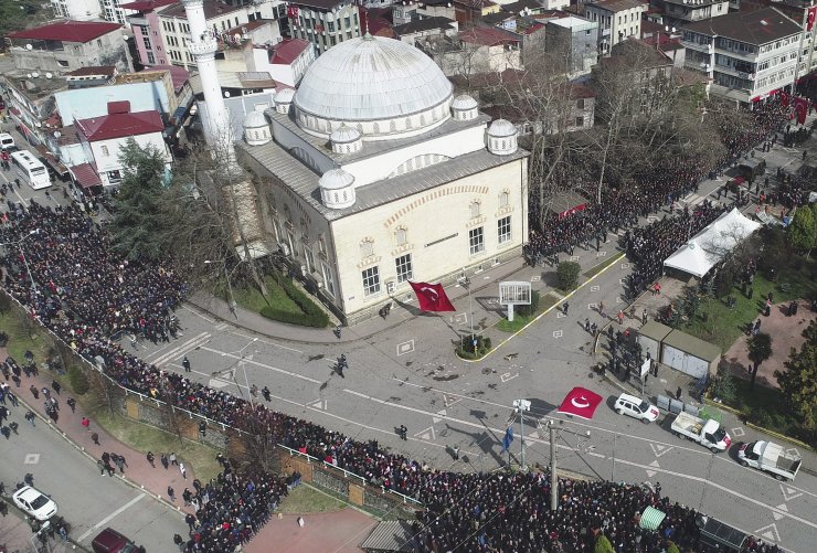 İdlib şehidi Eyüp Gülaştı Samsun'da son yolculuğuna uğurlandı