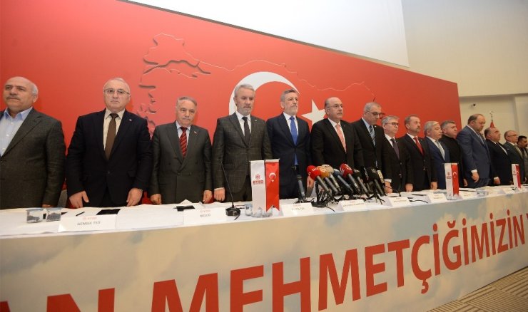 Bursa iş dünyası Bahar Kalkanı harekâtı için tek ses ve tek yürek