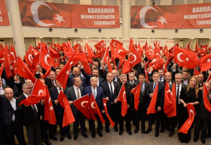 Bursa iş dünyası Bahar Kalkanı harekâtı için tek ses ve tek yürek