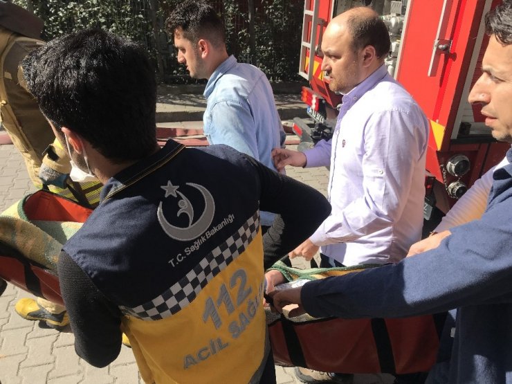 Çağlayan’da yangında can pazarı kamerada