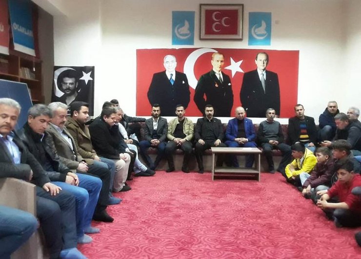 Beypazarı MHP İlçe Başkanlığında şehitler için Kuran okundu