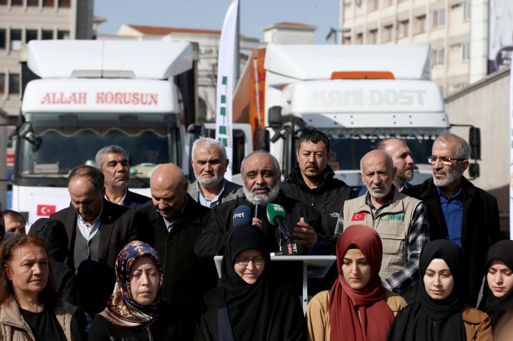 İHH, İdlib'e 10 tır insani yardım malzemesi gönderdi