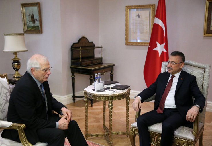 Oktay, AB Dış İlişkiler ve Güvenlik Politikası Yüksek Temsilcisi Borrell'i kabul etti