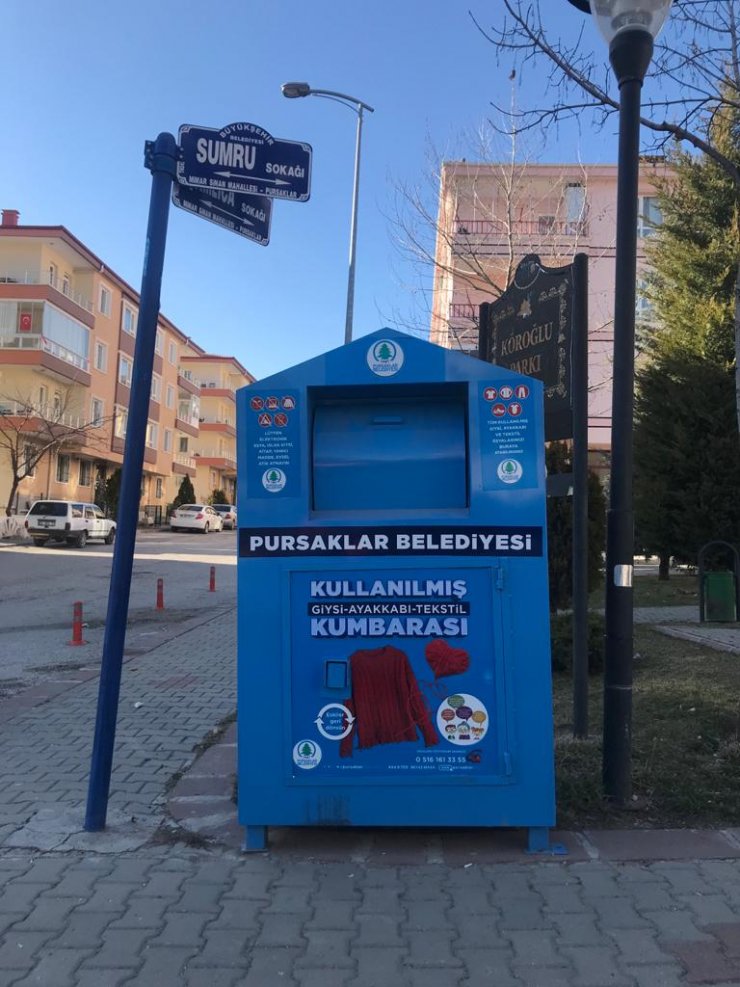 Pursaklar'da "Giysi Kumbarası" ile ihtiyaç sahiplerinin yüzü gülüyor