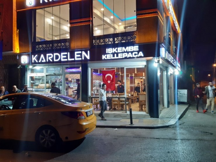 Çorbacıda hesap tartışmasında korku dolu anlar