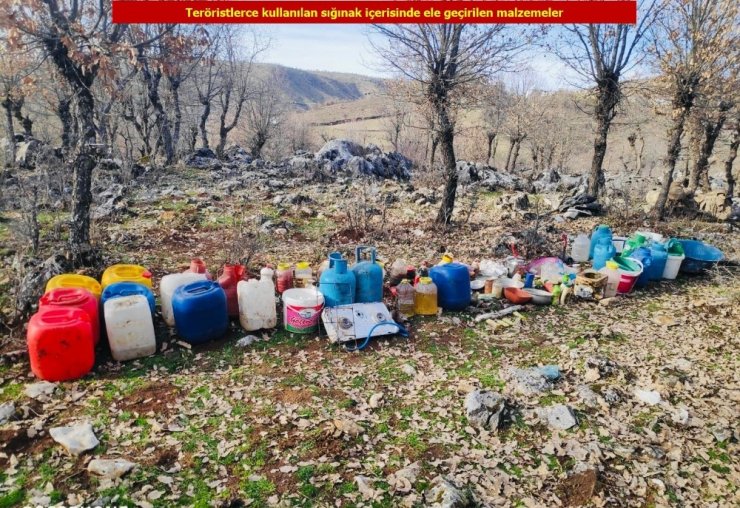 Teröristler mağarayı işkence ve sorgu yeri olarak kullanmış