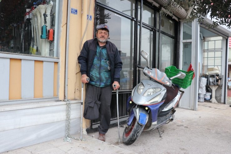 Engelli vatandaşın motosikletini çalan şahıs tutuklandı