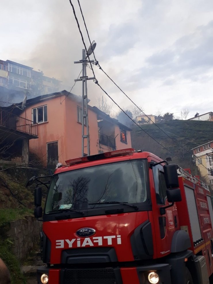 Giresun’un Eynesil ilçesinde yangın
