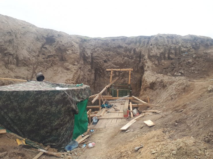 Kırıkkale'de define arayan 6 şüpheli suçüstü yakalandı