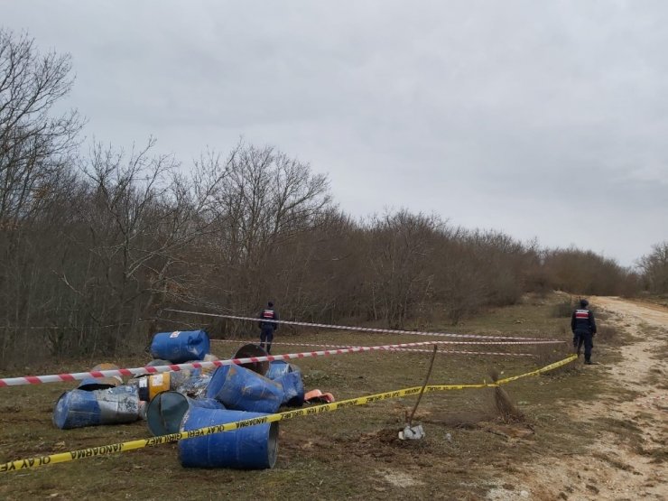 Kırklareli’de kimyasal varil olayında 2 kişi yakalandı