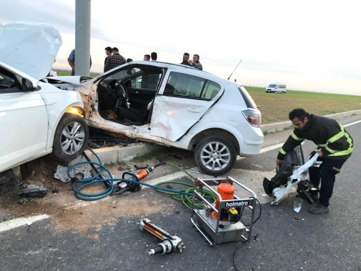 Mardin’de trafik kazası: 2 yaralı