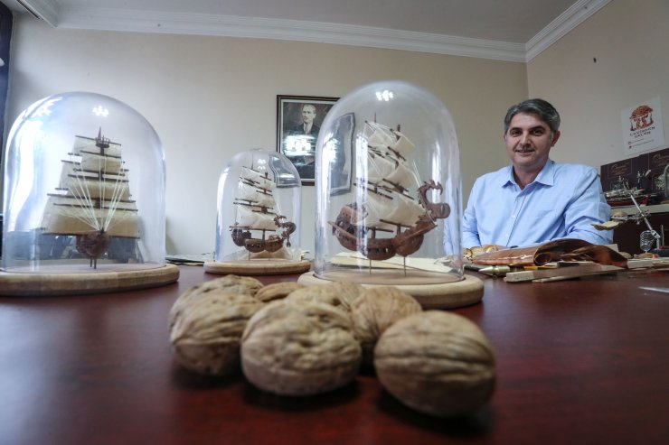 Vitamin deposu cevizi, sanat eserine dönüştürüyor