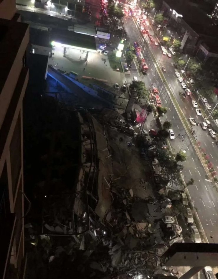 Çin’de otel binası aniden çöktü: 23 kişi kurtarıldı
