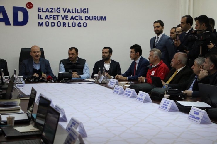 Bakan Soylu: "Devletin bugüne kadar Elazığ ve Malatya’ya ayni ve nakdi olarak gönderdiği toplam 473 milyon lira”