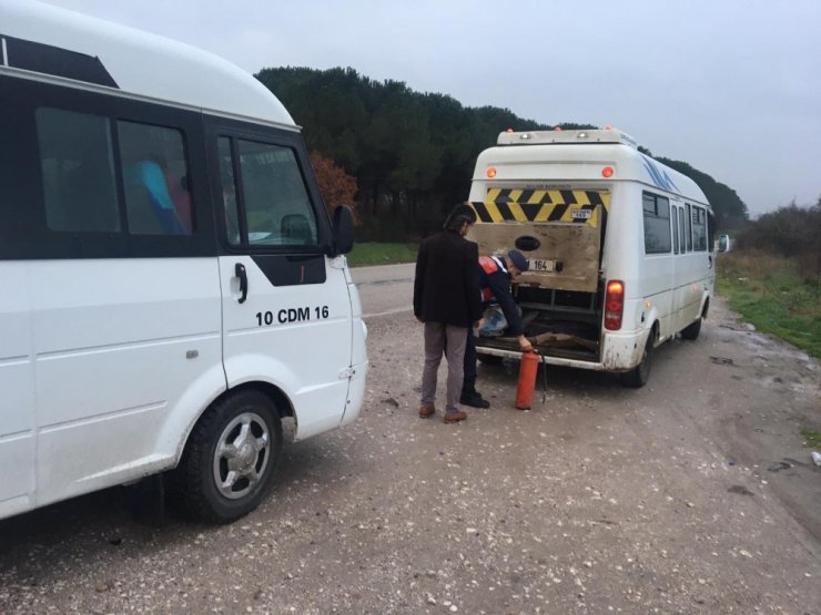 Jandarmadan 783 okul servisine denetim