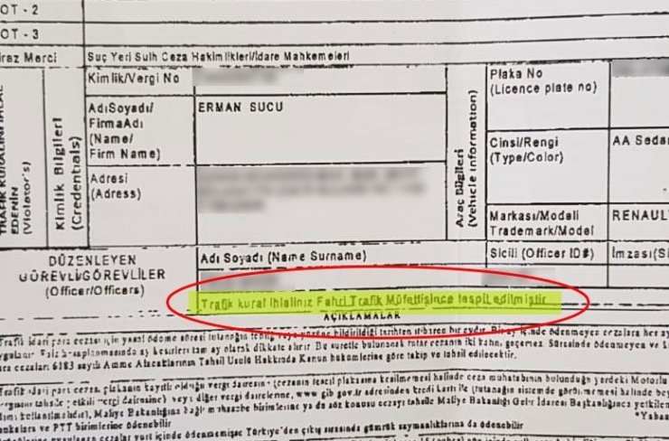 Fahri trafik müfettişine karşı hukuk mücadelesi başlattı
