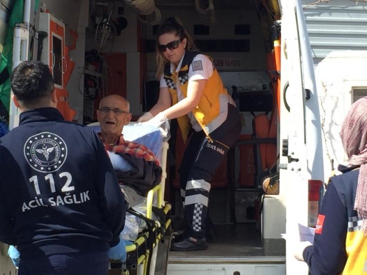 Silahla yaralanan adamın imdadına hava ambulansı yetişti