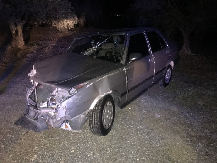 Önce kaza yaptı, sonra aracını tarlaya sakladı