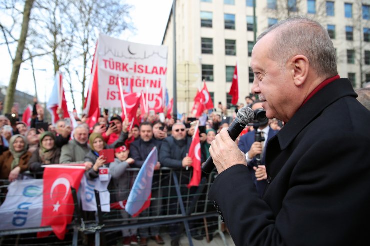 Cumhurbaşkanı Erdoğan, Brüksel'de Türk vatandaşlarına hitap etti: