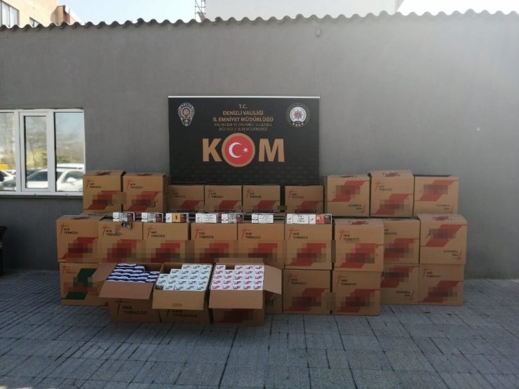 Denizli’de sigara kaçakçılığı yapan 12 şahıs yakalandı