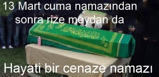 DEVA Partisi’ne geçen Hasan Karal için Rize’de gıyabi cenaze namazı kılınacak