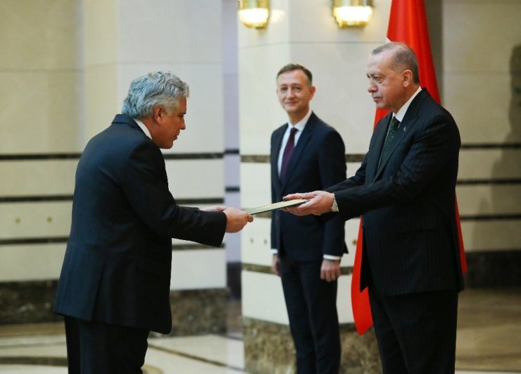 Cumhurbaşkanı Erdoğan, Brezilya Büyükelçisini kabul etti