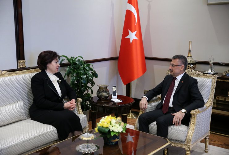 Danıştay Başkanı Güngör'den Cumhurbaşkanı Yardımcısı Oktay'a veda ziyareti