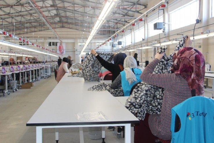 Erzurum Tekstilkentte dev firmalar üretim yapıyor