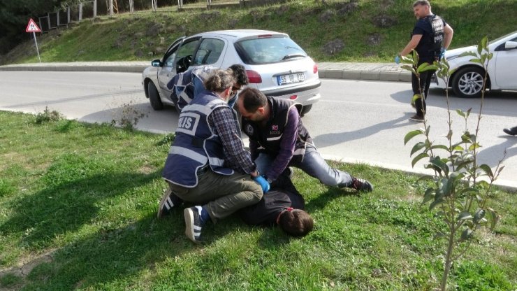 Narkotik uygulamasından kaçan sürücü kıskıvrak yakalandı