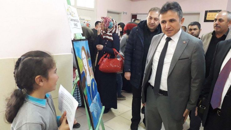 Sorgun Araplı İlkokulu öğrencilerinden sanat sergisi