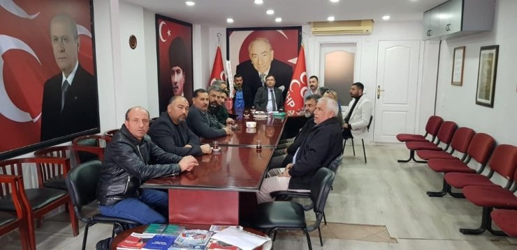 MHP İlçe Başkanı Murat İnan’a hayırlı olsun ziyareti