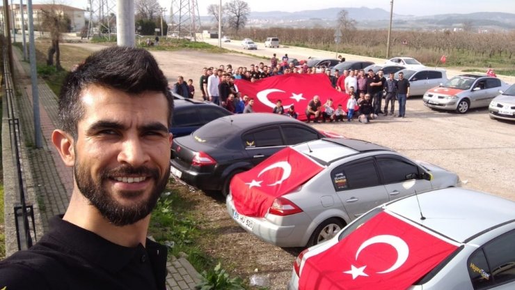 Bursa’da şehitlere saygı konvoyu