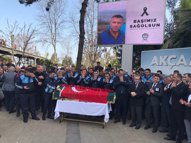 Zabıta memuruna son görev
