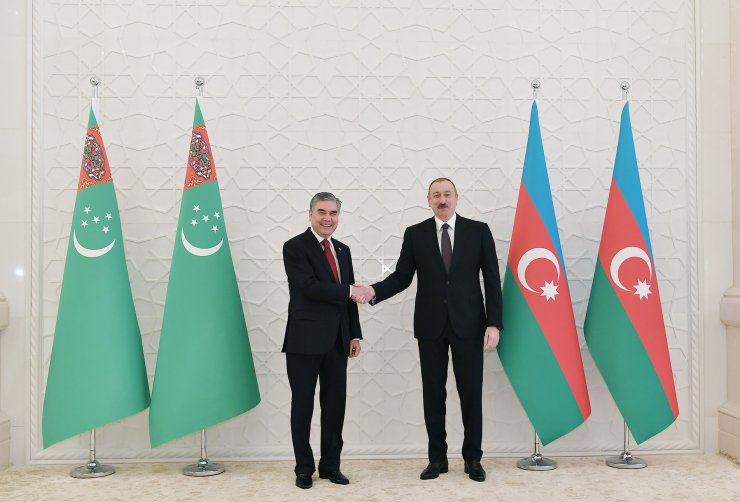 Aliyev-Berdimuhamedov ortak basın toplantısı