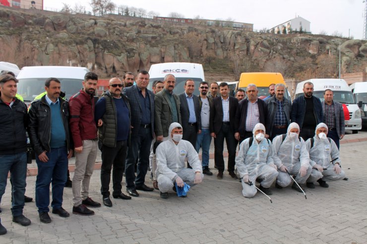 İncesu’da toplu taşıma araçları ilaçlanıyor