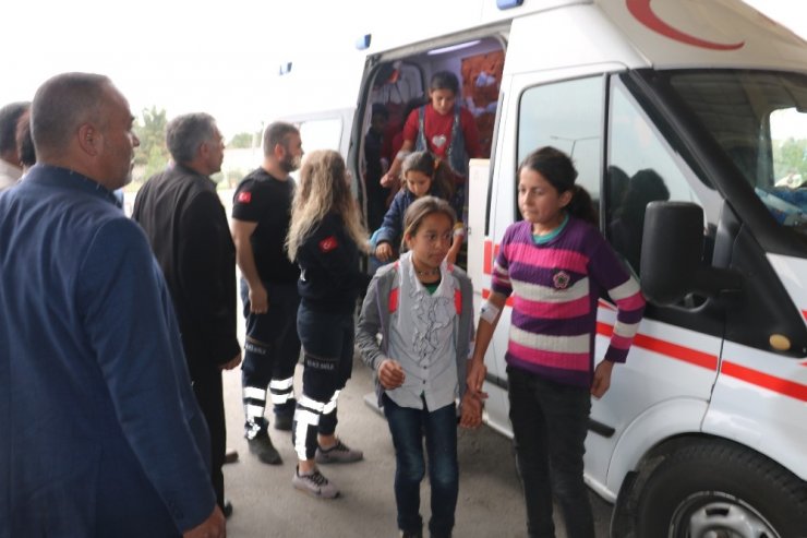 Şanlıurfa’da taşımalı eğitim gören 100 öğrenci zehirlendi