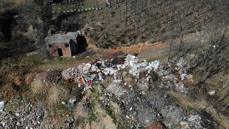 Şile’deki çevre katliamı havadan görüntülendi