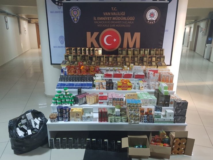 Van’da 940 adet kaçak ilaç ele geçirildi