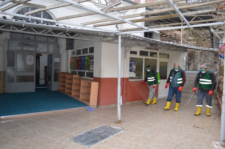 Bünyan'da camiler koronavirüse karşı dezenfekte edildi
