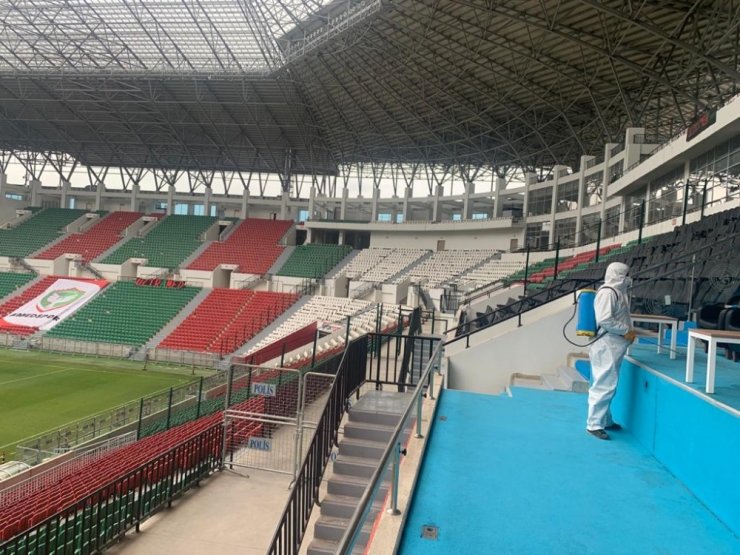 Yeni Diyarbakır Stadyumu dezenfekte edildi