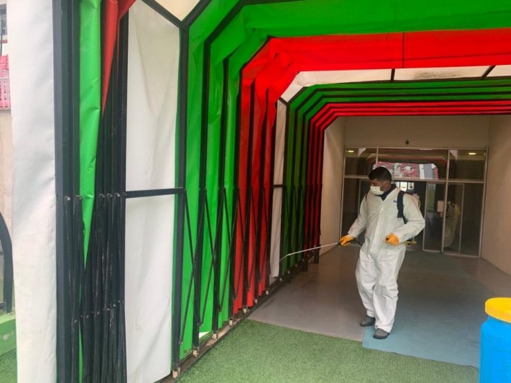 Yeni Diyarbakır Stadyumu dezenfekte edildi