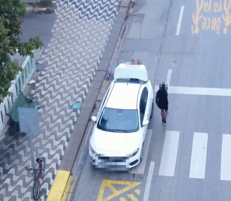 Eskişehir’de dronlu trafik denetiminde ilginç görüntüler