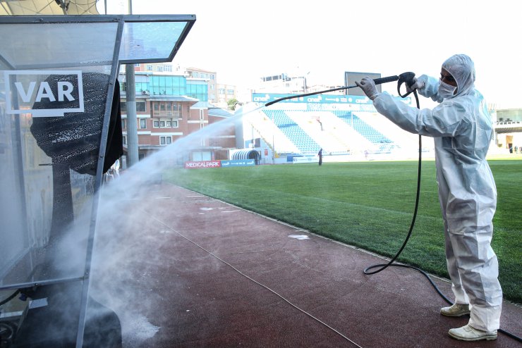 Recep Tayyip Erdoğan Stadyumu dezenfekte edildi