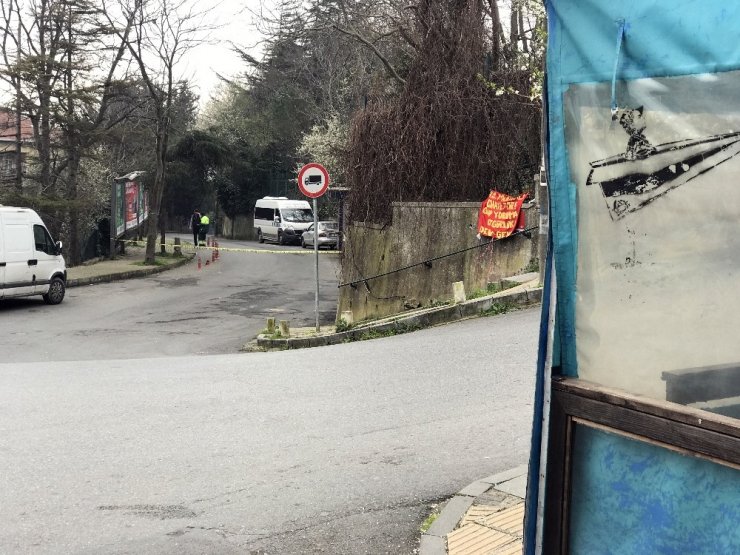 Sarıyer’de hareketli anlar: Şüpheli pankart polisi harekete geçirdi