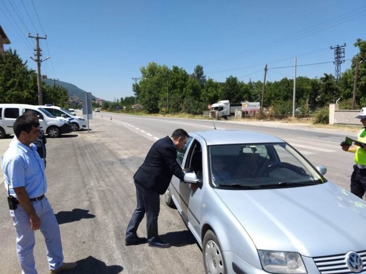 Kaymakam Halim, güvenlik denetimlerini değerlendirdi
