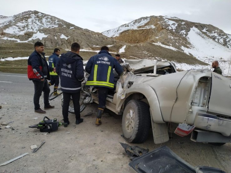 Gürpınar’da trafik kazası; 1 yaralı