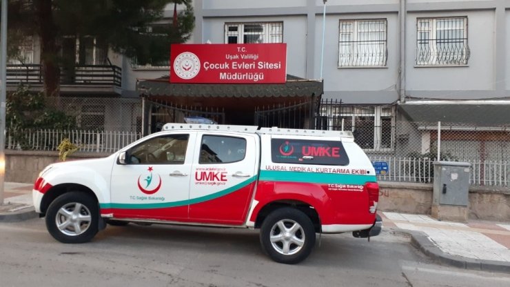 Uşak’taki yetiştirme yurdunda yangın çıktı