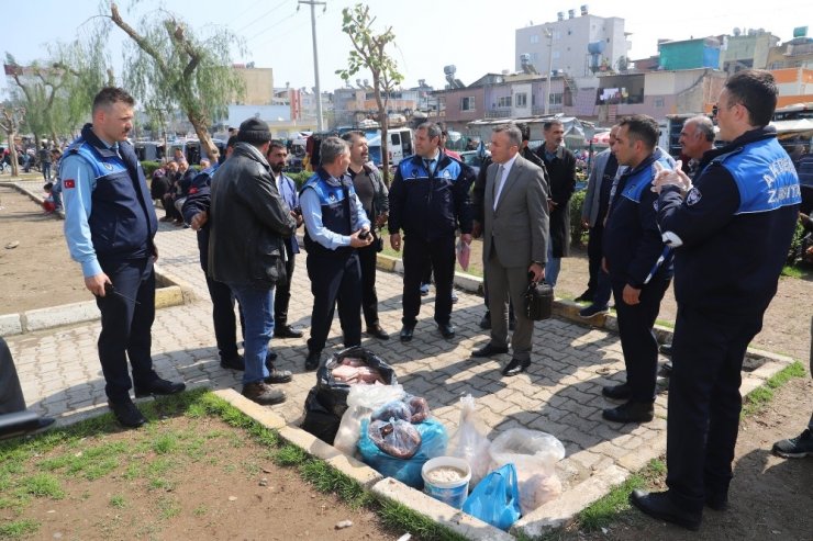 Mersin’de 91 kilo bozuk et ele geçirildi